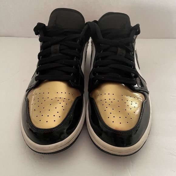 Nike Air Jordan 1 Sneakers Mens 10.5 M Multicolor CQ9447-700 Color Block Gold